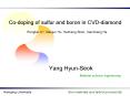 Codoping of sulfur and boron in CVDdiamond PowerPoint PPT Presentation