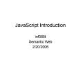 JavaScript Introduction PowerPoint PPT Presentation