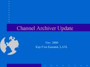 Channel Archiver Update