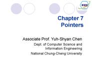 Chapter 7 Pointers