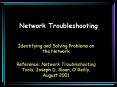Network Troubleshooting PowerPoint PPT Presentation