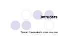 Intruders PowerPoint PPT Presentation