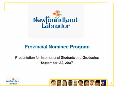Provincial Nominee Program