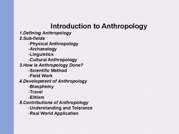 Cultural Anthropology An Applied Perspective, 5e