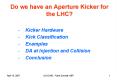 Do we have an Aperture Kicker for the LHC PowerPoint PPT Presentation