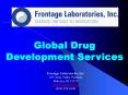 Global Drug Development Services PowerPoint PPT Presentation