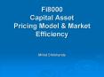 Fi8000 Capital Asset Pricing Model PowerPoint PPT Presentation