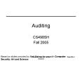 Auditing PowerPoint PPT Presentation