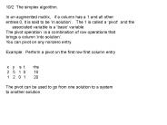 102 The simplex algorithm.
