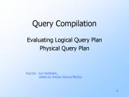 Query Compilation