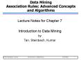 Data Mining Association Rules: Advanced Concepts and Algorithms PowerPoint PPT Presentation