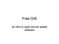 Free GIS PowerPoint PPT Presentation