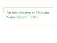 An introduction to Domain Name System: DNS PowerPoint PPT Presentation