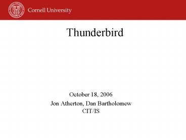 Thunderbird