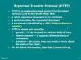 Hypertext Transfer Protocol HTTP PowerPoint PPT Presentation