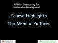 MPhil in Engineering for Sustainable Development PowerPoint PPT Presentation