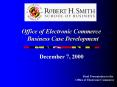 Office of Electronic Commerce Funding Strategies Study PowerPoint PPT Presentation