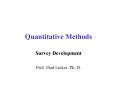 Quantitative Methods PowerPoint PPT Presentation