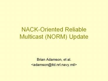 NACK-Oriented%20Reliable%20Multicast%20(NORM)%20Update