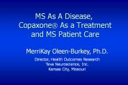 MS As A Disease, Copaxone