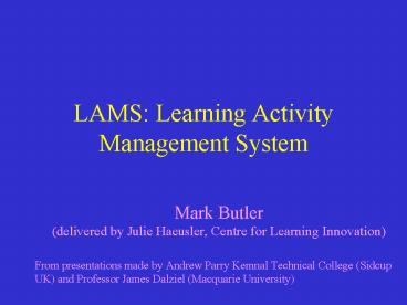 presentation player overlay