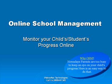 Online School Management