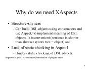 Why do we need XAspects
