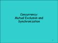 Concurrency: Mutual Exclusion and Synchronization PowerPoint PPT Presentation