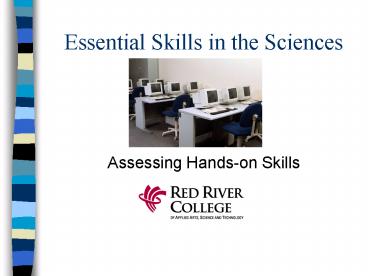 Essential Skills in the Sciences