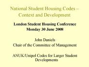 National Student Housing Codes 