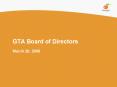 GTA Board of Directors PowerPoint PPT Presentation