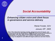 Social Accountability