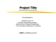 CPE495 Project Proposal Template