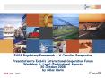 EASA Regulatory Framework A Canadian Perspective Presentation to EASAs International Cooperation For PowerPoint PPT Presentation