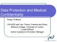 Data Protection and Medical Confidentiality PowerPoint PPT Presentation