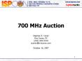 700 MHz Auction PowerPoint PPT Presentation