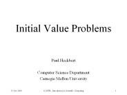Initial Value Problems