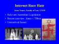 Internet Race Hate Irene Nemes, Faculty of Law, UNSW PowerPoint PPT Presentation