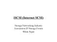 iSCSI (Internet SCSI) PowerPoint PPT Presentation