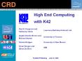 High End Computing with K42 PowerPoint PPT Presentation