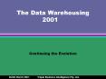 The Data Warehousing 2001 PowerPoint PPT Presentation
