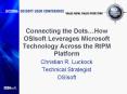 Connecting the DotsHow OSIsoft Leverages Microsoft Technology Across the RtPM Platform PowerPoint PPT Presentation