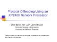 Protocol Offloading Using an IXP2400 Network Processor PowerPoint PPT Presentation