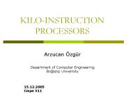 KILOINSTRUCTION PROCESSORS