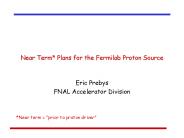 Near Term Plans for the Fermilab Proton Source