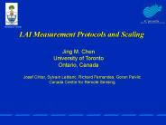 LAI Measurement Protocols and Scaling