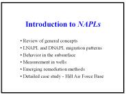 Introduction to NAPLs
