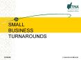 SMALL BUSINESS TURNAROUNDS PowerPoint PPT Presentation