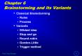 Chapter 6 Brainstorming and its Variants PowerPoint PPT Presentation