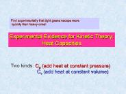 Find experimentally that light gases escape more